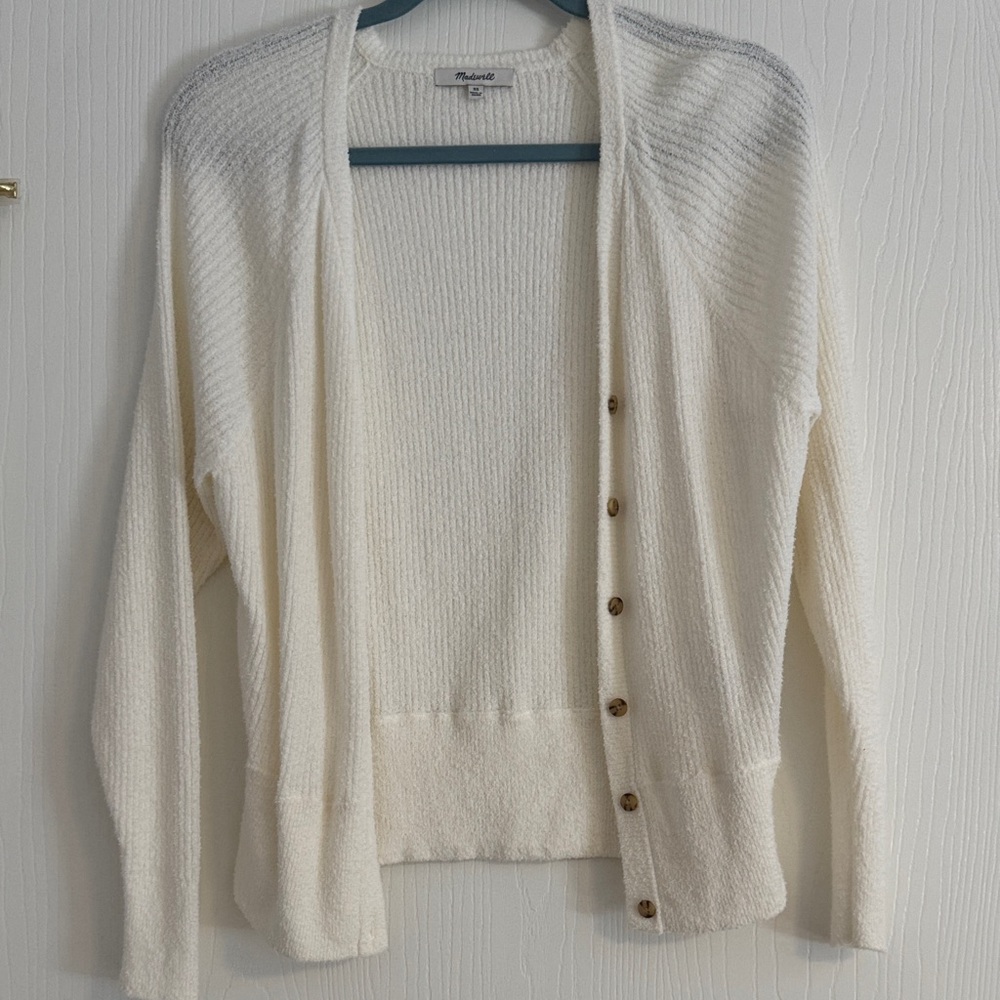 Madewell Cream Cardigan Sweater XS